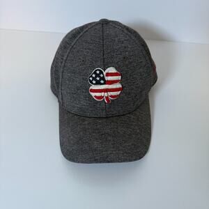 Black Clover Hat Cap Gray L/XL Baseball Hat Golf Cap USA Flag Clover America